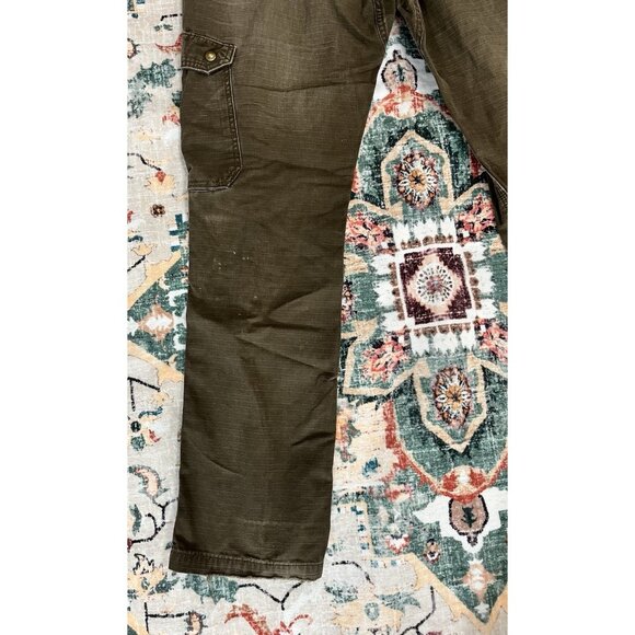 Carhartt Distressed/Grunge Brown Double Knee Mens Casual Pants Fit 33x34 🤎 - Picture 8 of 8